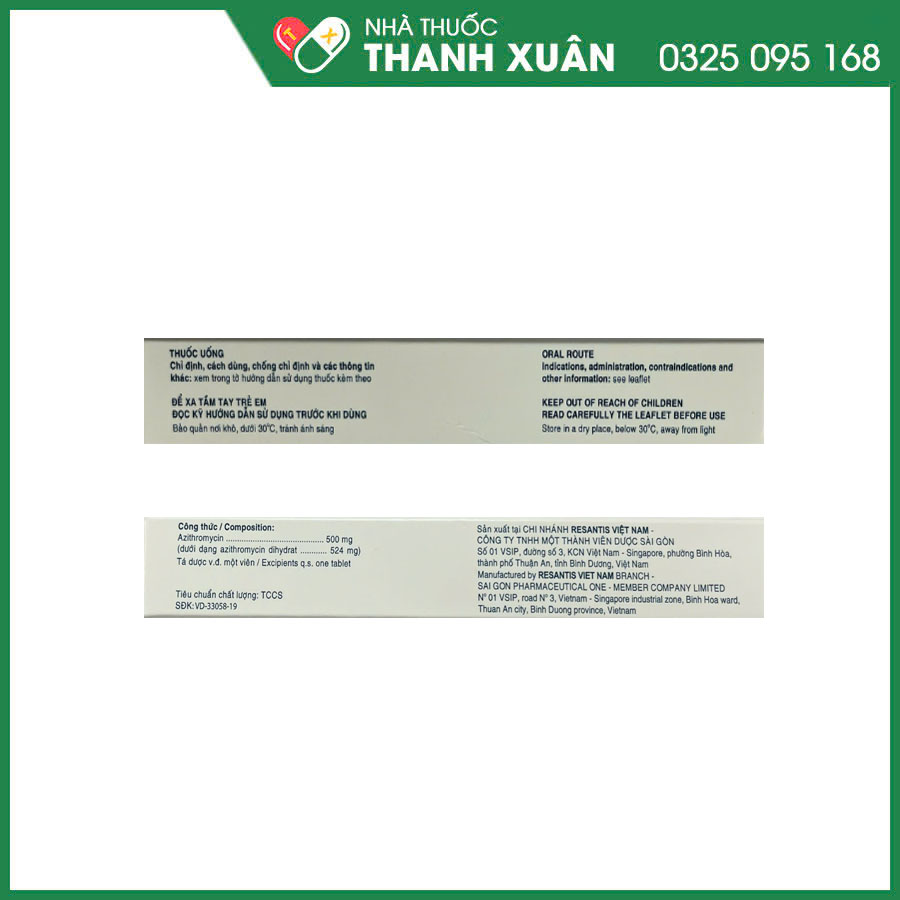 AZISSEL điều trị nhiễm khuẩn đường hô hấp, răng miệng, da&amp;mô, sinh dục, phòng nhiễm Mycobacterium avium-intracellulare (MAC) ở bệnh nhân HIV